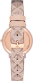 Buy Shop Emporio Armani Kappa Quartz Rose Gold Dial Pink Leather Strap Watch For Women - AR11010 USA Online