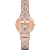 Buy Shop Emporio Armani Kappa Quartz Rose Gold Dial Pink Leather Strap Watch For Women - AR11010 USA Online