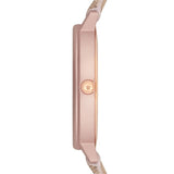 Buy Shop Emporio Armani Kappa Quartz Rose Gold Dial Pink Leather Strap Watch For Women - AR11010 USA Online