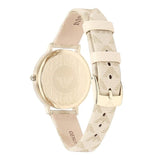 Buy Shop Emporio Armani Kappa Quartz Silver Dial Beige Leather Strap Watch For Women - AR11042 USA Online