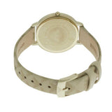 Buy Shop Emporio Armani Kappa Quartz Silver Dial Beige Leather Strap Watch For Women - AR11042 USA Online