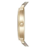 Buy Shop Emporio Armani Kappa Quartz Silver Dial Beige Leather Strap Watch For Women - AR11042 USA Online