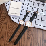 Buy Shop Emporio Armani Kappa Quartz White Dial Black Leather Strap Watch For Men - AR80015 USA Online