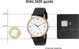 Buy Shop Emporio Armani Kappa Quartz White Dial Black Leather Strap Watch For Men - AR80015 USA Online