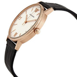 Buy Shop Emporio Armani Kappa Quartz White Dial Black Leather Strap Watch For Men - AR80015 USA Online
