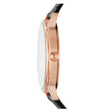 Buy Shop Emporio Armani Kappa Quartz White Dial Black Leather Strap Watch For Men - AR80015 USA Online