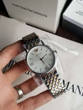 Buy Shop Emporio Armani Kappa Quartz White Dial Silver Steel Strap Watch For Men - AR80014 USA Online
