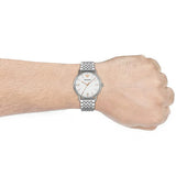 Buy Shop Emporio Armani Kappa Quartz White Dial Silver Steel Strap Watch For Men - AR80014 USA Online