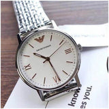 Buy Shop Emporio Armani Kappa Quartz White Dial Silver Steel Strap Watch For Men - AR80014 USA Online