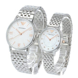 Buy Shop Emporio Armani Kappa Quartz White Dial Silver Steel Strap Watch For Men - AR80014 USA Online