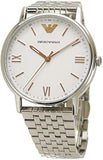 Buy Shop Emporio Armani Kappa Quartz White Dial Silver Steel Strap Watch For Men - AR80014 USA Online