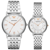 Buy Shop Emporio Armani Kappa Quartz White Dial Silver Steel Strap Watch For Men - AR80014 USA Online
