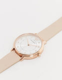 Buy Shop Emporio Armani Kappa Rose Gold & White Dial Beige Nude Leather Strap Watch For Women - AR2510 USA Online