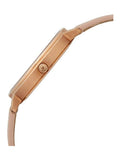 Buy Shop Emporio Armani Kappa Rose Gold & White Dial Beige Nude Leather Strap Watch For Women - AR2510 USA Online