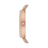 Buy Shop Emporio Armani Kappa Rose Gold & White Dial Beige Nude Leather Strap Watch For Women - AR2510 USA Online