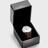 Buy Shop Emporio Armani Kappa Silver Dial Brown Leather Strap Watch for Men - AR11173 USA Online