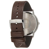 Buy Shop Emporio Armani Kappa Silver Dial Brown Leather Strap Watch for Men - AR11173 USA Online