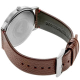 Buy Shop Emporio Armani Kappa Silver Dial Brown Leather Strap Watch for Men - AR11173 USA Online