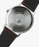 Buy Shop Emporio Armani Kappa Silver Dial Brown Leather Strap Watch for Men - AR11173 USA Online