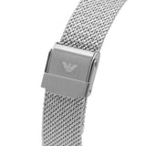 Buy Shop Emporio Armani Kappa Silver Dial Silver Mesh Bracelet Watch For Women - AR11128 USA Online