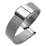 Buy Shop Emporio Armani Kappa Silver Dial Silver Mesh Bracelet Watch For Women - AR11128 USA Online