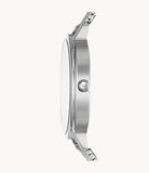 Buy Shop Emporio Armani Kappa Silver Dial Silver Mesh Bracelet Watch For Women - AR11128 USA Online