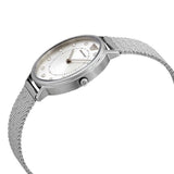Buy Shop Emporio Armani Kappa Silver Dial Silver Mesh Bracelet Watch For Women - AR11128 USA Online