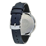 Buy Shop Emporio Armani Kappa White Mother of Pearl Dial Black Leather Strap Watch For Women - AR2509 USA Online
