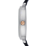 Buy Shop Emporio Armani Kappa White Mother of Pearl Dial Black Leather Strap Watch For Women - AR2509 USA Online