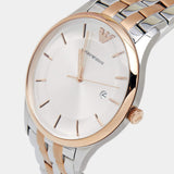 Buy Shop Emporio Armani Lambda Analog Silver Dial Two Tone Steel Strap Watch For Men - AR11044 USA Online