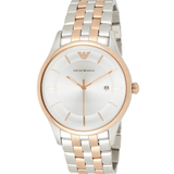 Buy Shop Emporio Armani Lambda Analog Silver Dial Two Tone Steel Strap Watch For Men - AR11044 USA Online