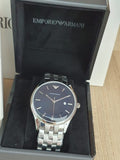 Buy Shop Emporio Armani Lambda Blue Dial Silver Steel Strap Watch for Men - AR11019 USA Online