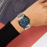 Buy Shop Emporio Armani Lambda Blue Dial Silver Steel Strap Watch for Men - AR11019 USA Online