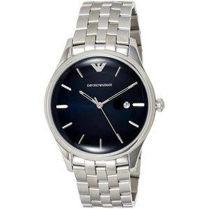 Buy Shop Emporio Armani Lambda Blue Dial Silver Steel Strap Watch for Men - AR11019 USA Online