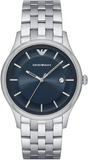 Buy Shop Emporio Armani Lambda Blue Dial Silver Steel Strap Watch for Men - AR11019 USA Online