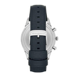 Buy Shop Emporio Armani Lambda Chronograph Blue Dial Blue Leather Strap Watch For Men - AR11018 USA Online