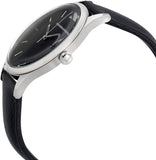 Buy Shop Emporio Armani Lambda Classic Quartz Black Dial Black Leather Strap Watch For Men - AR11020 USA Online