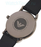 Buy Shop Emporio Armani Luigi Analog Brown Dial Black Leather Strap Watch For Men - AR11156 USA Online