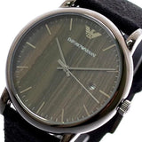 Buy Shop Emporio Armani Luigi Analog Brown Dial Black Leather Strap Watch For Men - AR11156 USA Online