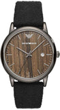Buy Shop Emporio Armani Luigi Analog Brown Dial Black Leather Strap Watch For Men - AR11156 USA Online