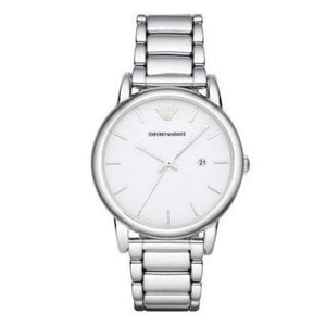 Buy Shop Emporio Armani Classic Luigi Quartz Silver Dial Silver Steel Strap Watch For Men - AR1854 USA Online