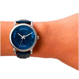 Buy Shop Emporio Armani Luigi Automatic Blue Dial Blue Leather Strap Watch For Men - AR60030 USA Online