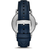 Buy Shop Emporio Armani Luigi Automatic Blue Dial Blue Leather Strap Watch For Men - AR60030 USA Online
