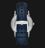 Buy Shop Emporio Armani Luigi Automatic Blue Dial Blue Leather Strap Watch For Men - AR60030 USA Online