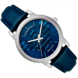 Buy Shop Emporio Armani Luigi Automatic Blue Dial Blue Leather Strap Watch For Men - AR60030 USA Online