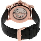 Buy Shop Emporio Armani Luigi Automatic Silver Dial Black Leather Strap Watch For Men - AR60013 USA Online