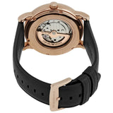Buy Shop Emporio Armani Luigi Automatic Silver Dial Black Leather Strap Watch For Men - AR60013 USA Online