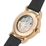 Buy Shop Emporio Armani Luigi Automatic Silver Dial Black Leather Strap Watch For Men - AR60013 USA Online
