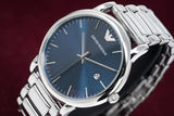 Buy Shop Emporio Armani Luigi Blue Dial Silver Steel Strap Watch For Men - AR11089 USA Online