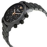 Buy Shop Emporio Armani Luigi Ceramic Chronograph Black Dial Black Strap Watch For Men - AR1509 USA Online